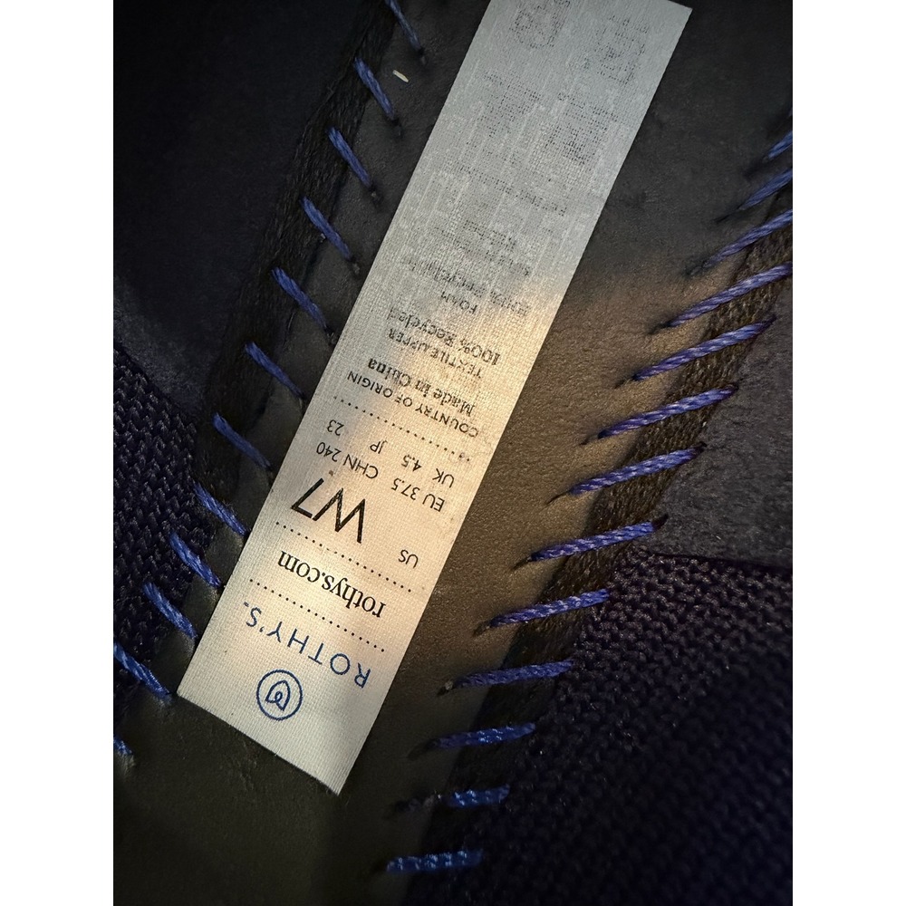 ROTHYS The Point Flat Shoes Navy Blue Knit Women's‎ Size 7 - Picture 7 of 7